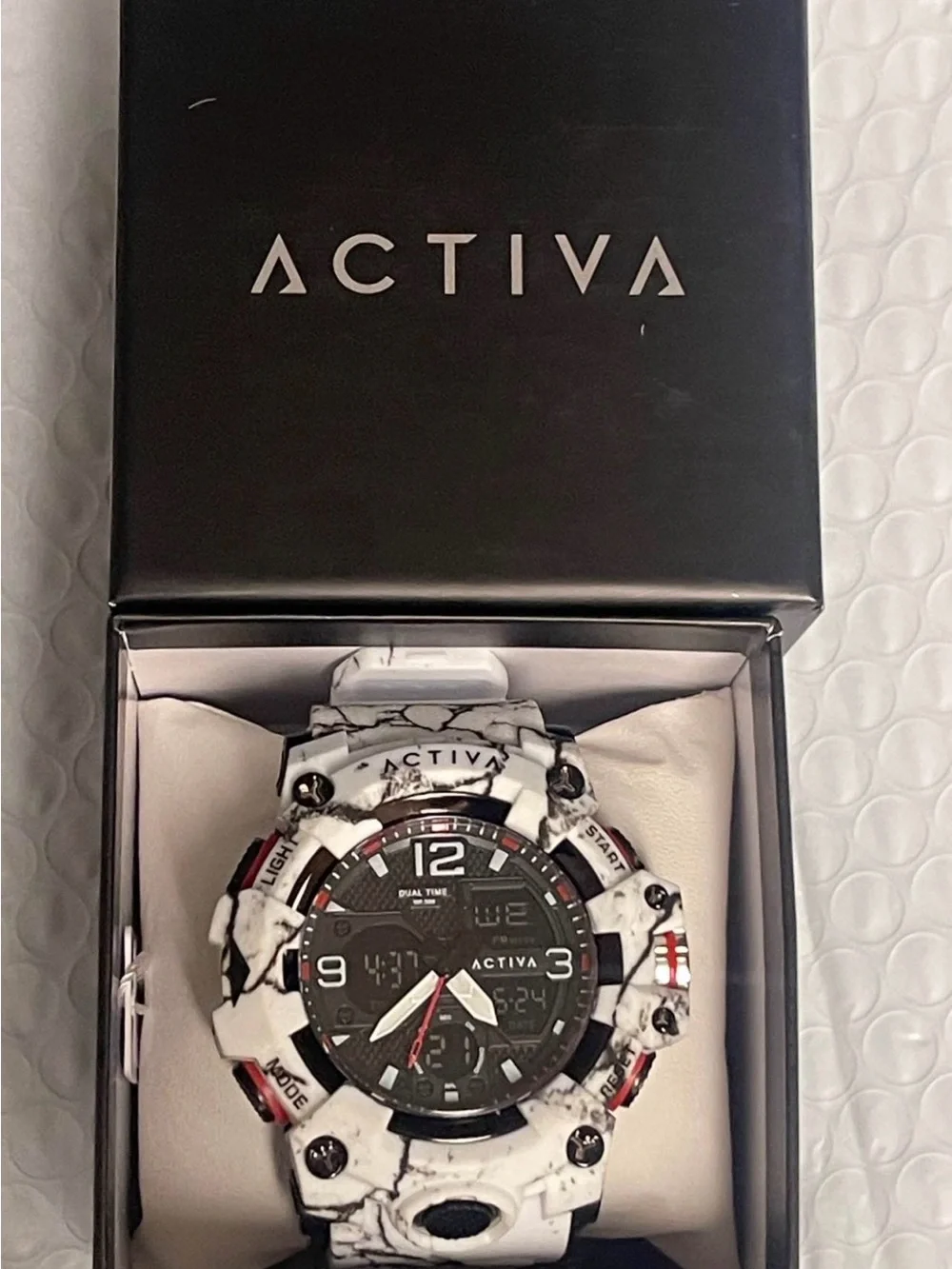 Activa X Invicta Digital Men's Watch - 49mm. Camouflage. White (ACW8008-003) new